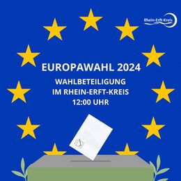 Wahlbeteiligung 12:00 Uhr im Rhein-Erft-Kreis